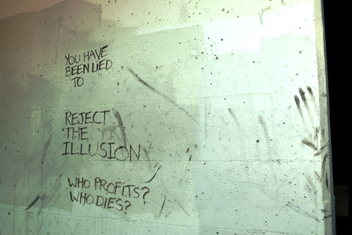Graffiti: You have been lied to.