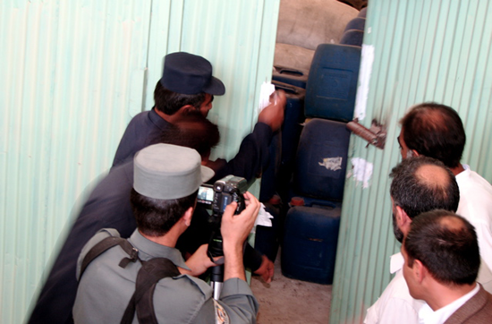 Opium raid in Afghanistan